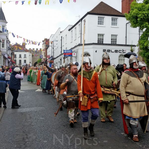 Ancient warriors march through Chepstow