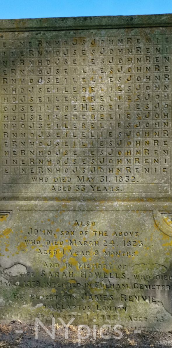 Headstone in Monmouth