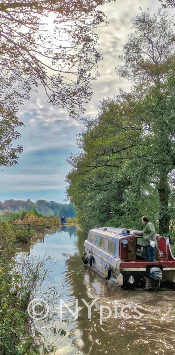 Canal Barge on the Monmouthshire and Brecon Canal