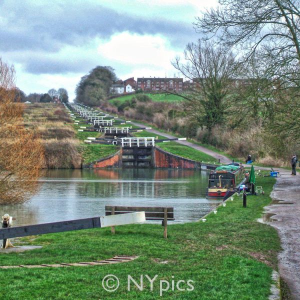 Caen Hill Locks On The Kennet And Avon Canal