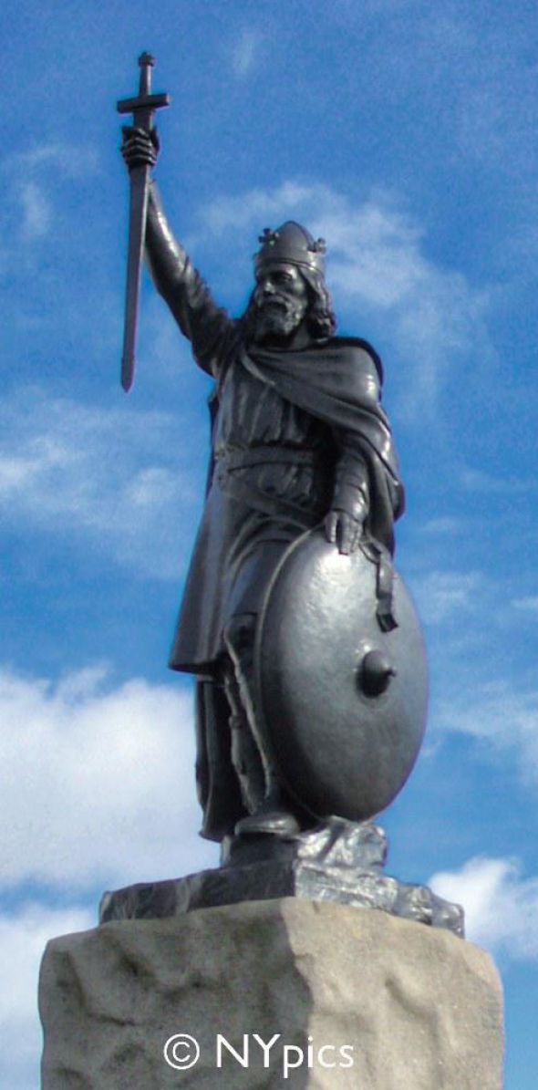 Statue Of King Alfred The Great At Winchester