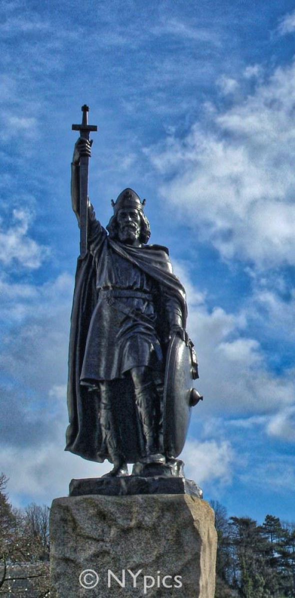 Statue Of King Alfred The Great At Winchester