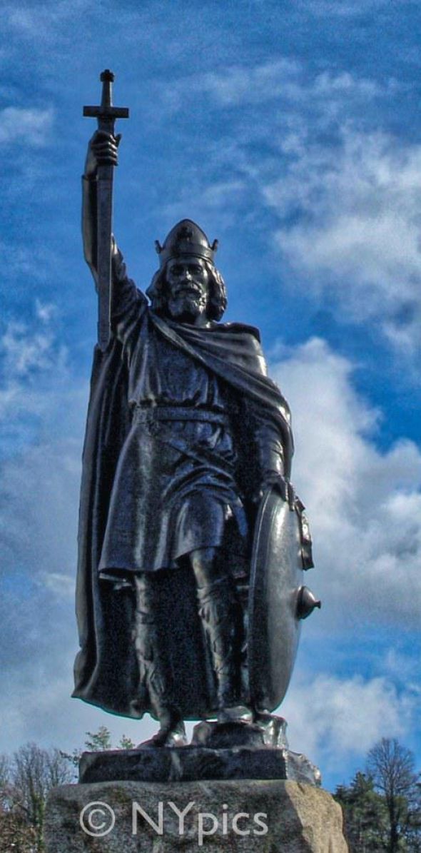 Statue Of King Alfred The Great At Winchester