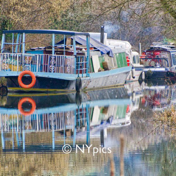 A Barge On The Kennet And Avon Canal