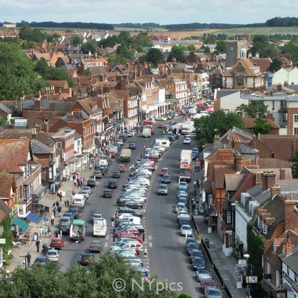 Marlborough High Street From St Mary's Church Tower