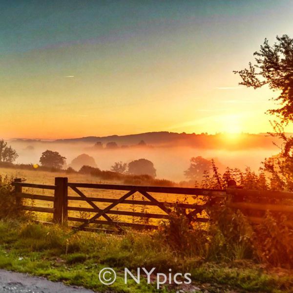 Midsummer Sunrise Over Llandenny, Monmouthshire