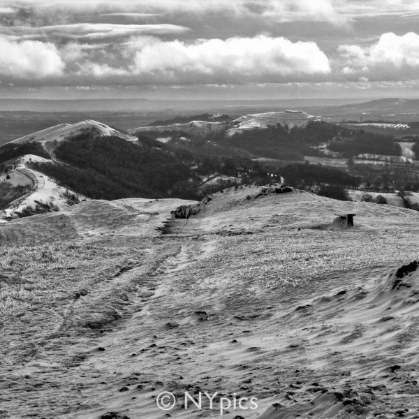 Snow On The Malvern Hills.