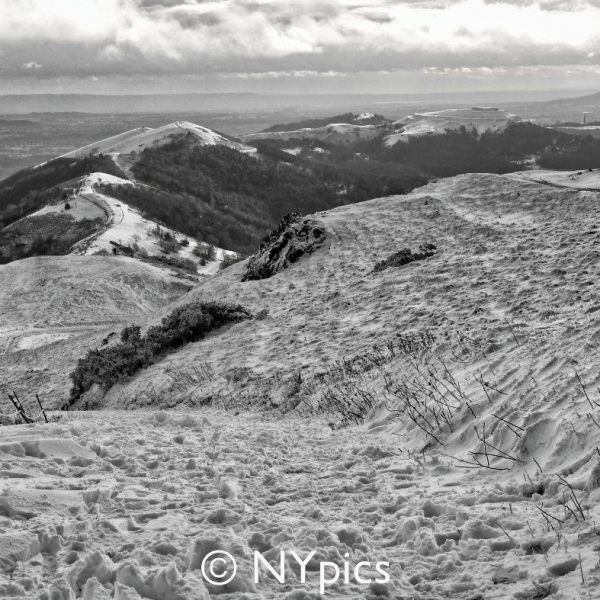 Snow On The Malvern Hills.